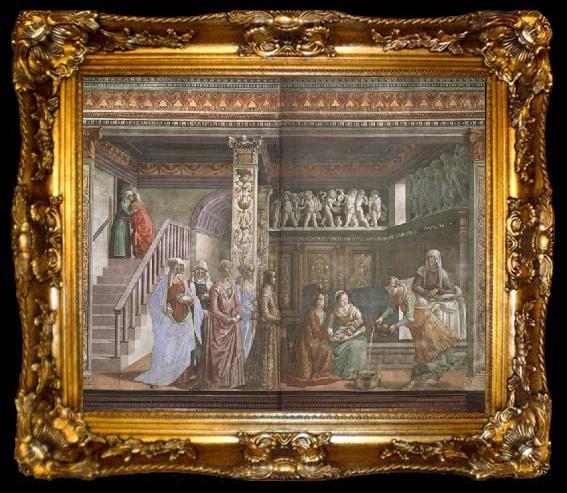framed  Domenicho Ghirlandaio Geburt Marias, ta009-2
